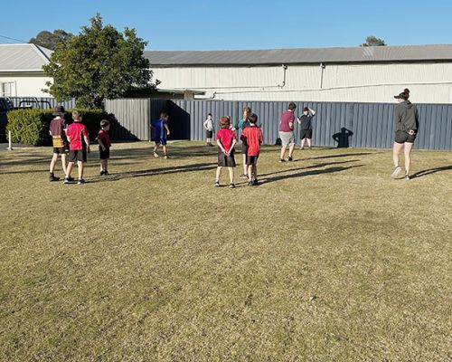 all participants on the field